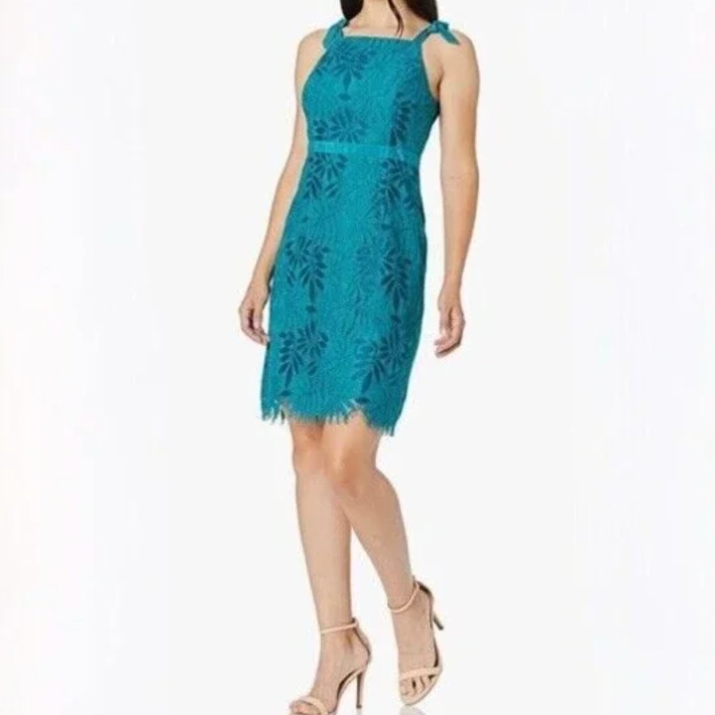 Lilly Pulitzer Kayleigh Shift Dress Tidal Wave Fern Gallery Lace